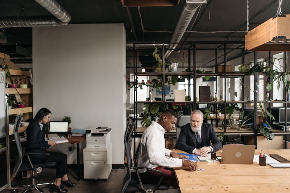 Accountant meeting with trade business owner