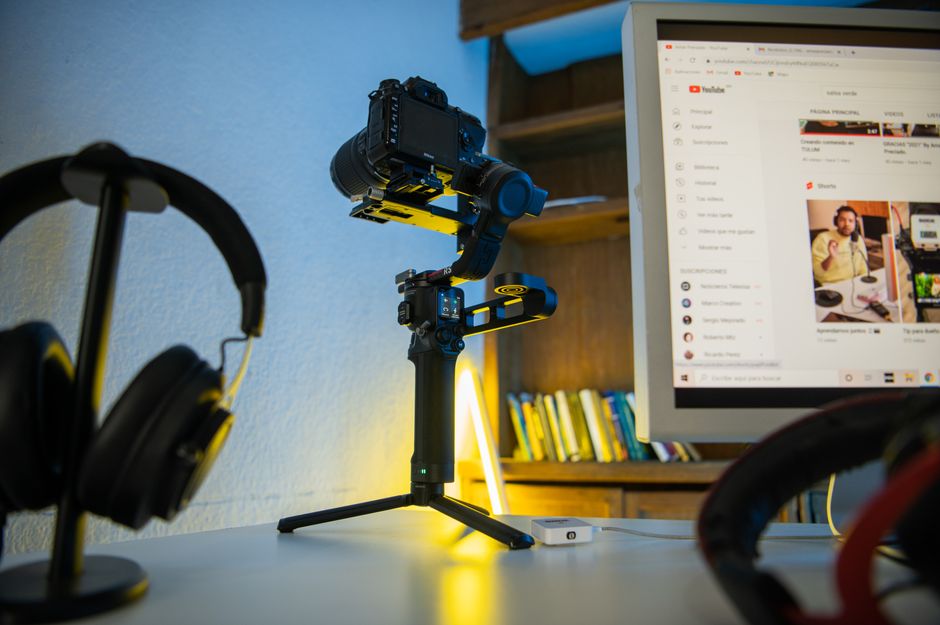 youtuber filming setup