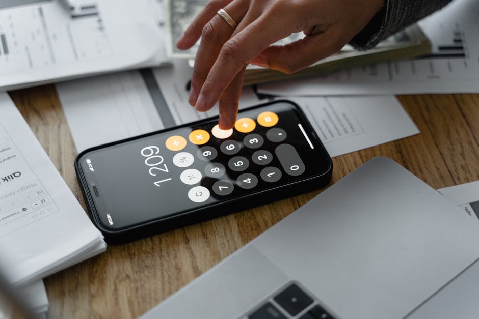 Person scanning a paper receipt with a phone