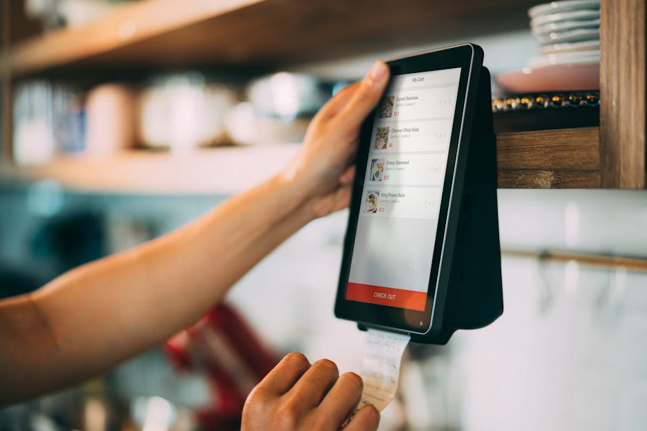 Person scanning a paper receipt with a phone