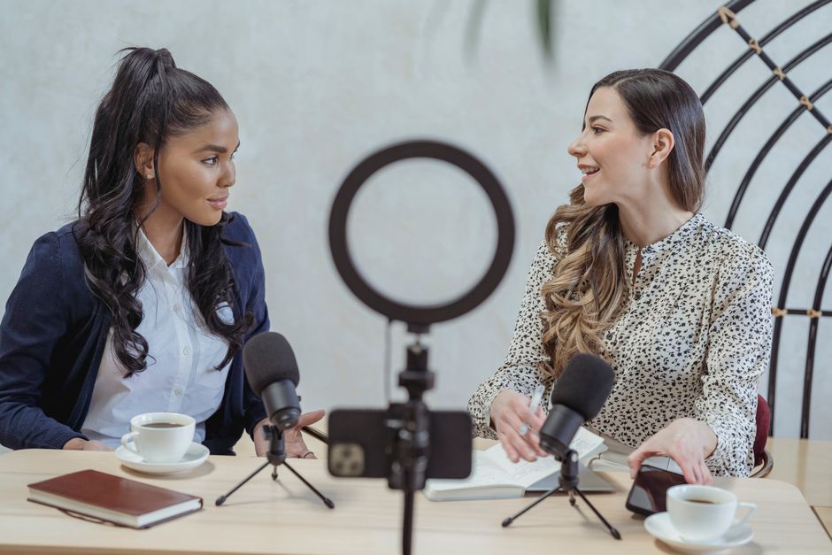 video podcast set