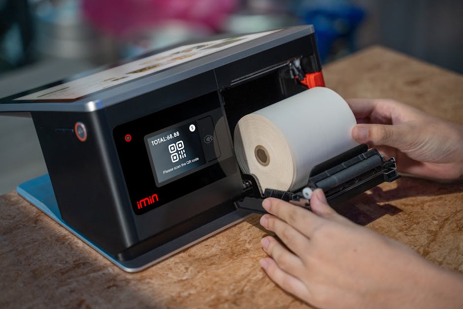 Close-up of thermal receipt paper fading