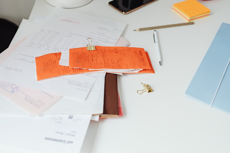 Thermal receipt paper close-up